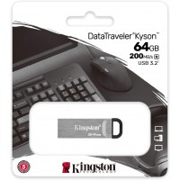 USB Flash Drive 64GB Kingston DTKN/64GB, USB 3.2, Серебристый