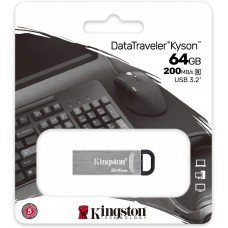 USB Flash Drive 64GB Kingston DTKN/64GB, USB 3.2, Серебристый