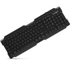 Клавиатура Crown CMK-158T (123 клавиш,белая кириллица, 16  мультимедийных клавиш, USB, кабель 1.8м)