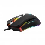 Mouse Rapoo V280 игровая, оптическая, проводная, 7000 dpi, RGB, 1.8м, чёрная